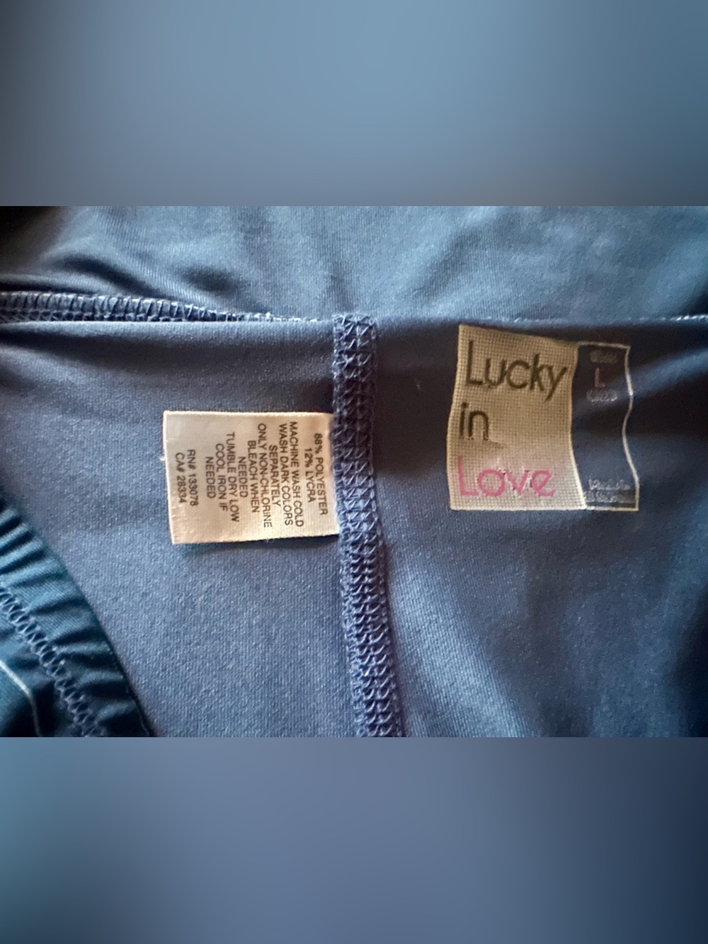 Lucky in Love Navy Tropical Pleated Mini Skort with Multicolor Hem - Picture 5 of 5